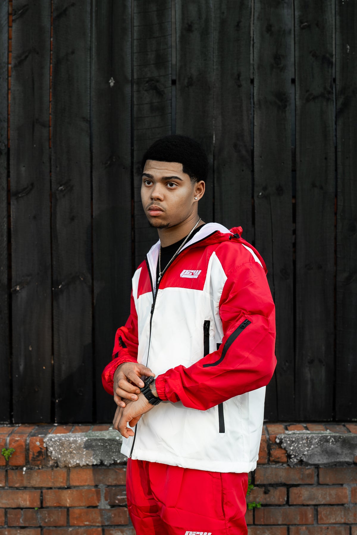 P2W Windbreaker Set – Red/White