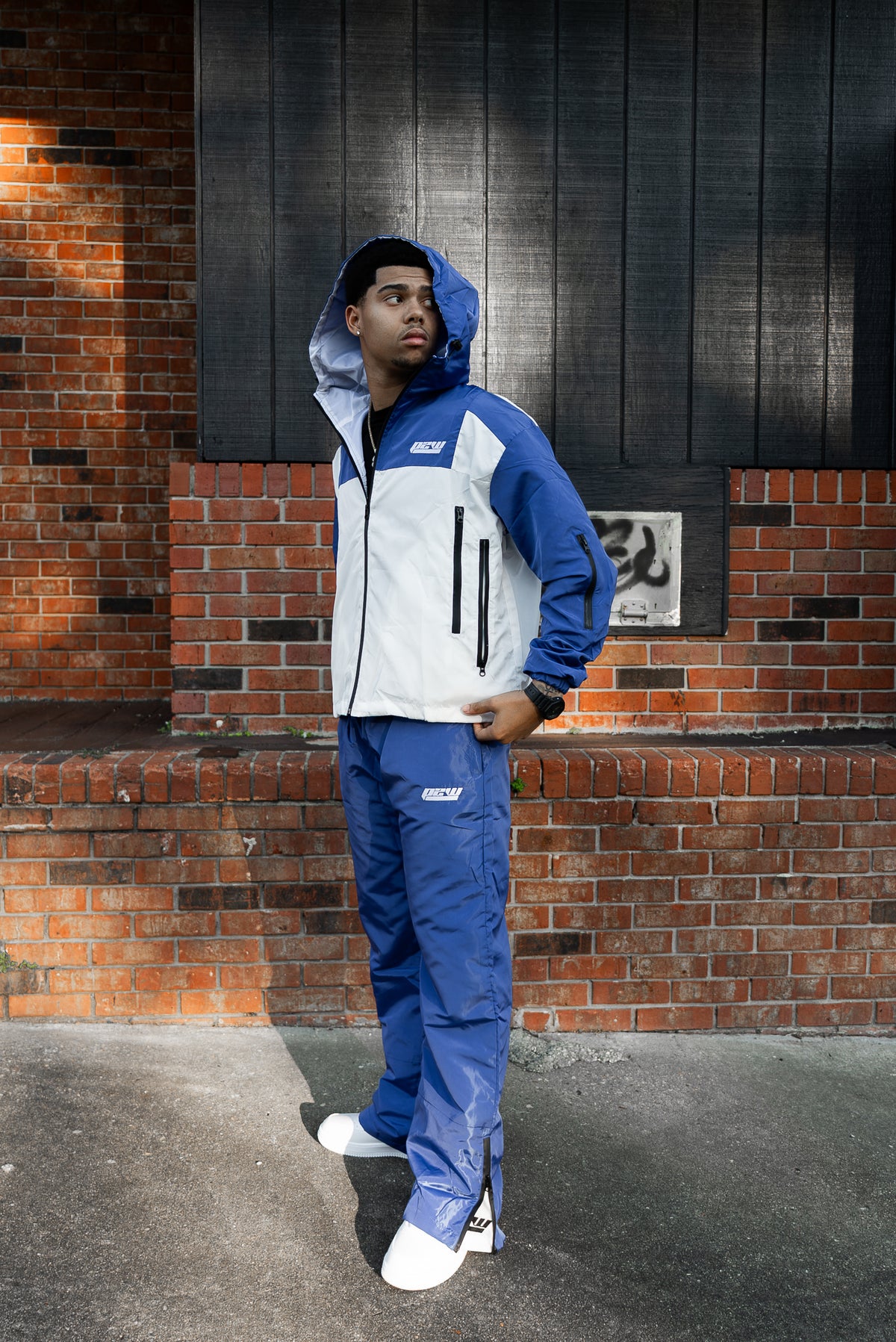 P2W Windbreaker Set – Blue/White