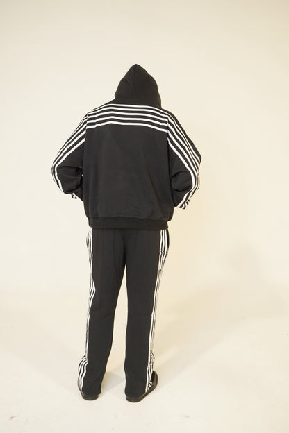 Black Stripe SweatSuit