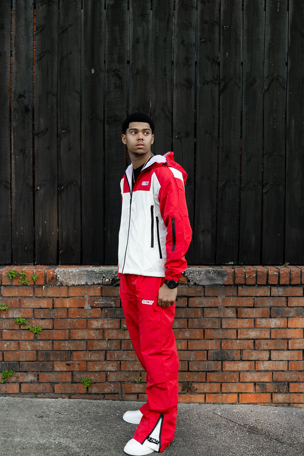 P2W Windbreaker Set – Red/White