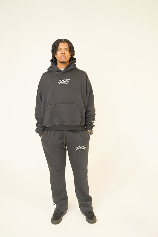 Black Stripe SweatSuit