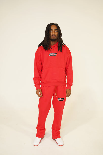 Red Stripe Sweatsuit