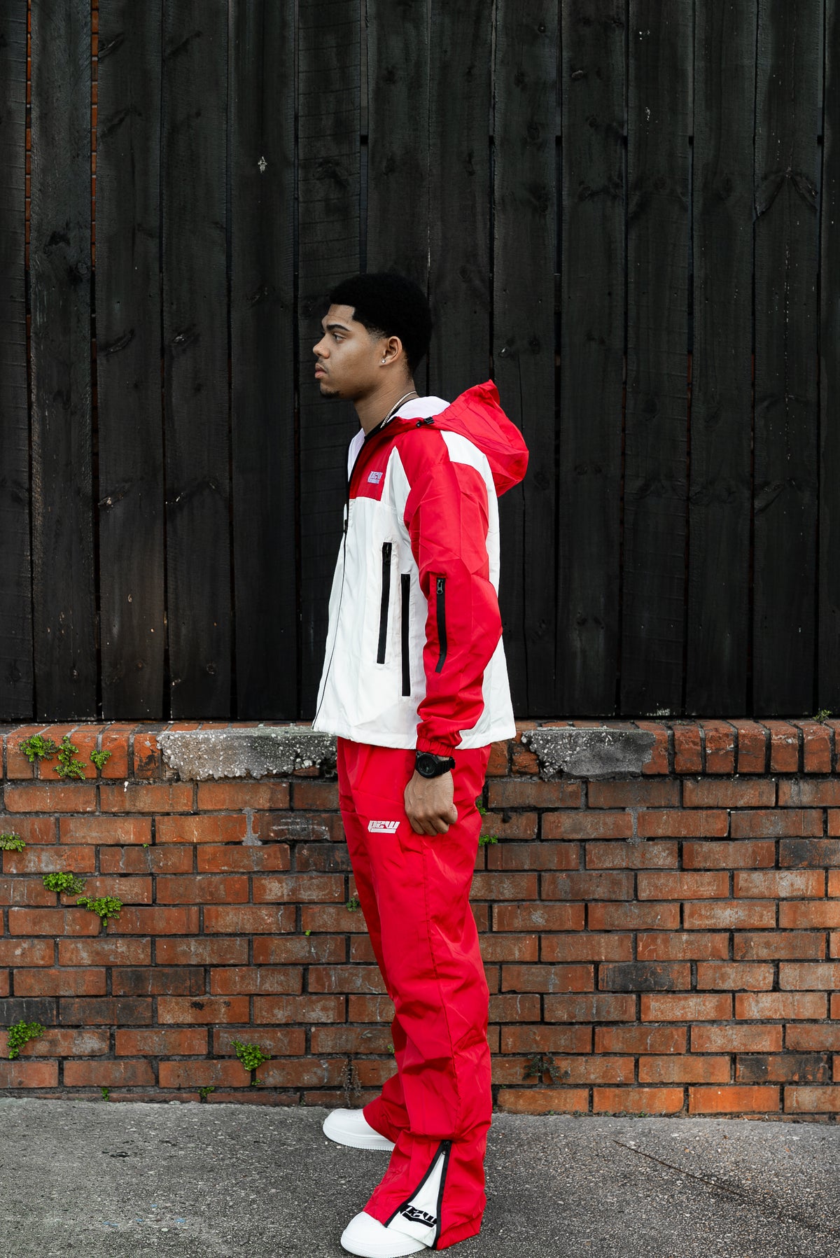 P2W Windbreaker Set – Red/White