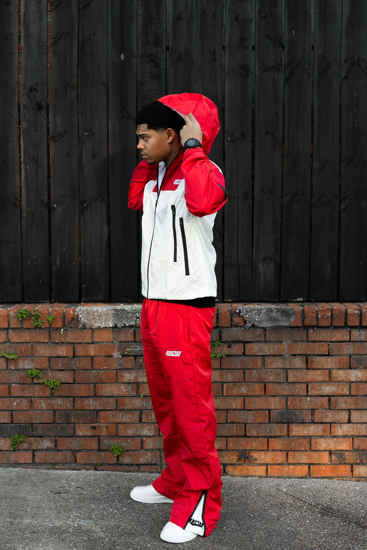 P2W Windbreaker Set – Red/White