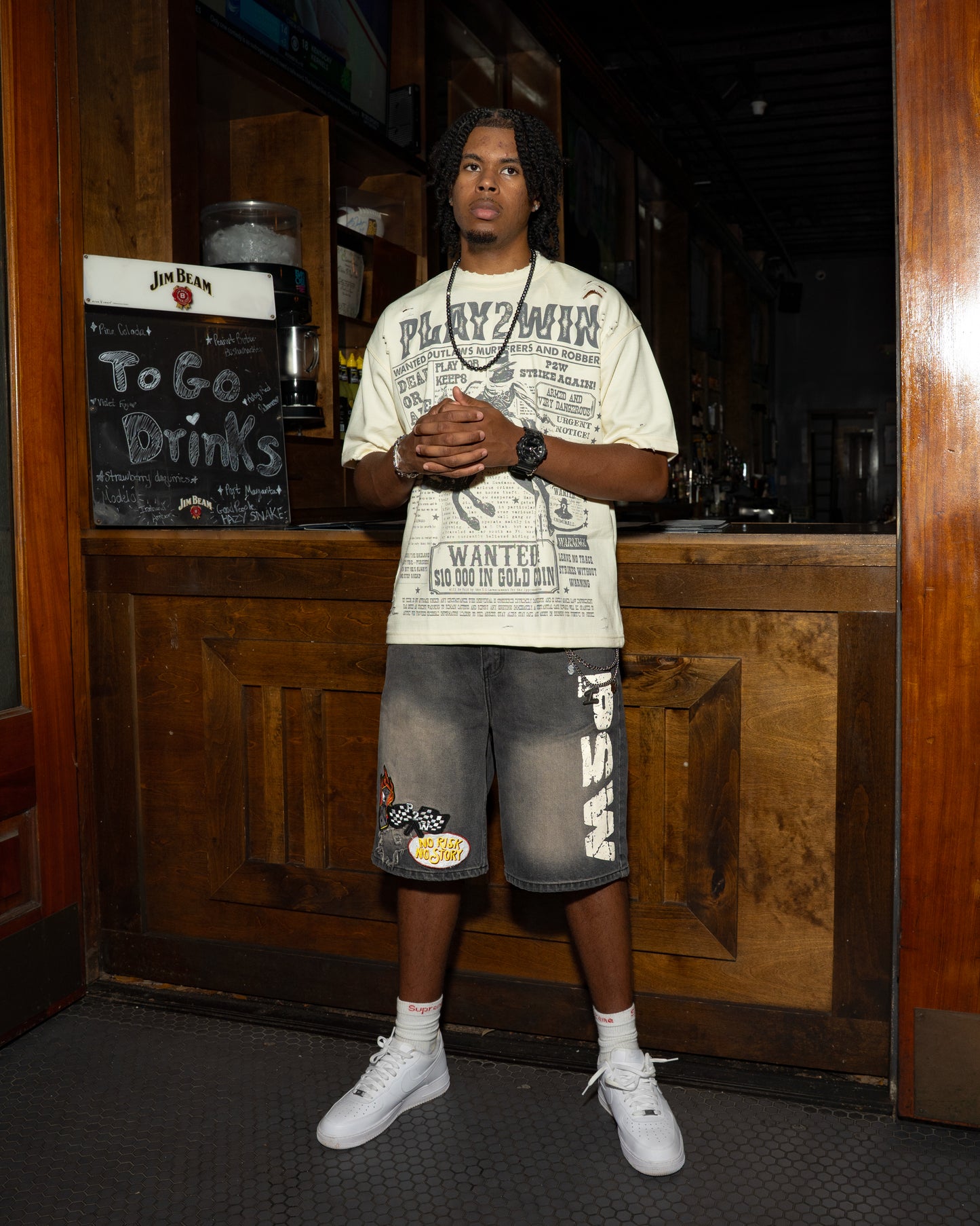 (Cream) Cowboy Most Wanted Tee
