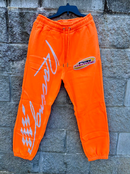 Orange Racing Sweats