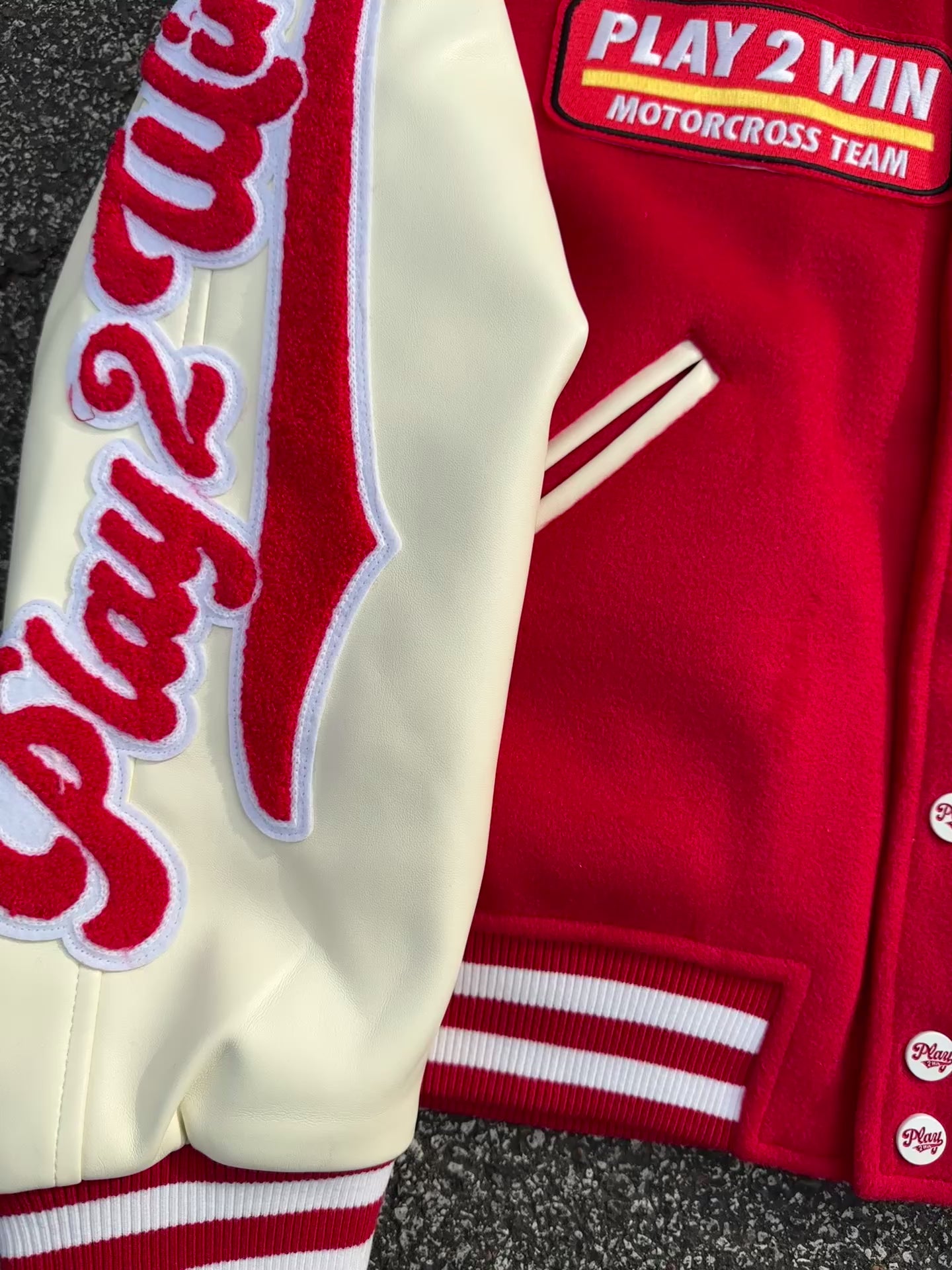 Varsity Jacket (Red) – P2W